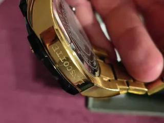 Reloj Lanscotte Dorado-Negro