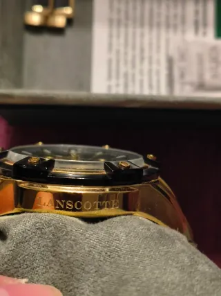 Reloj Lanscotte Dorado-Negro