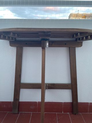 Mesa de madera plegable