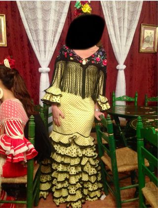 Traje Flamenca Gitana hecho a mano.