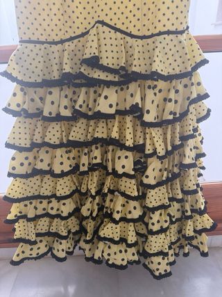 Traje Flamenca Gitana hecho a mano.