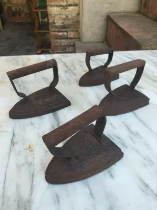 Lote 4 Planchas Hierro Antiguas