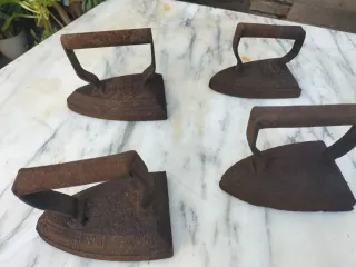 Lote 4 Planchas Hierro Antiguas