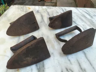 Lote 4 Planchas Hierro Antiguas