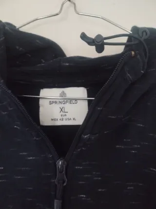 Sudadera Springfield Azul con Cremallera Talla XL