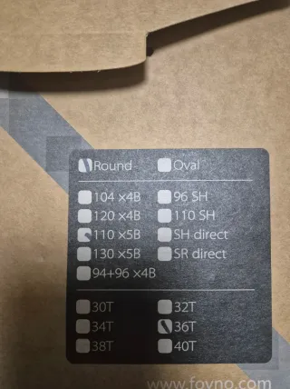 Plato Bici Deckas 36T-110BCD Negro