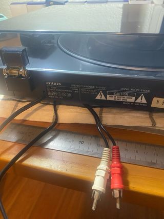 Tocadiscos Aiwa PX-E800 Automático Negro