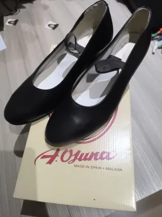 Zapatos Flamenco Niña A. Ozuna Negros