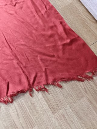 Fular rojo-anaranjado