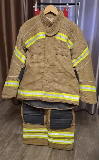Traje Bombero Talla M Beige
