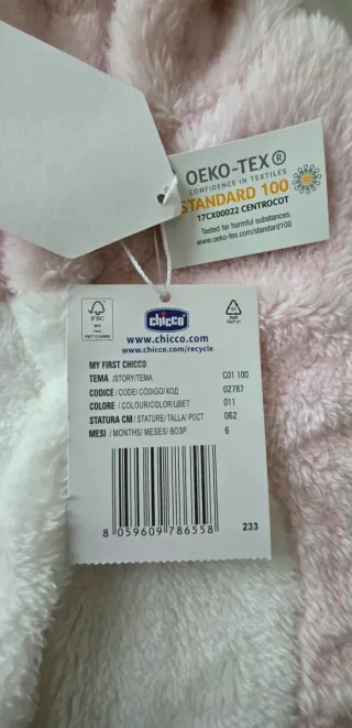 Tutina neonato Chicco rosa