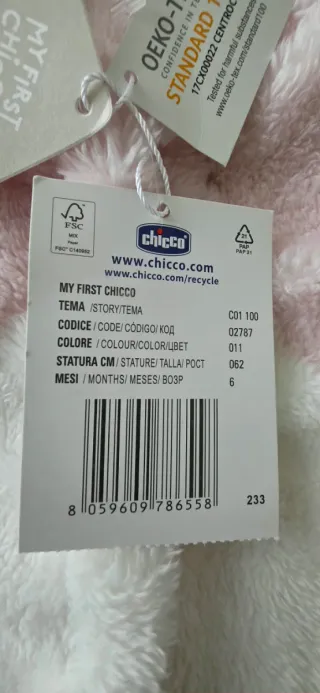 Tutina neonato Chicco rosa