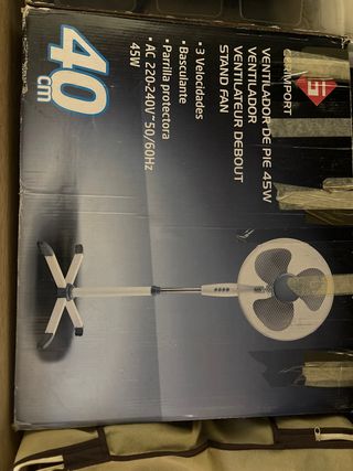2 Ventiladores CERIMPORT Pie 40cm 45W