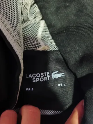 Chaqueta Lacoste Negra y Azul