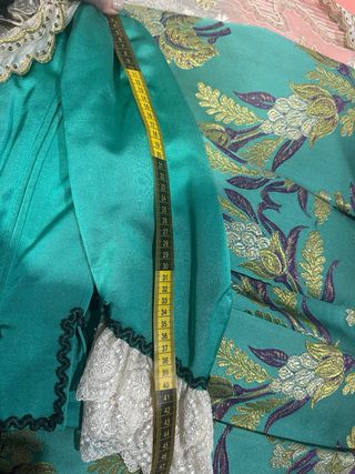 Traje de Fallera Verde niña / adulta turquesa