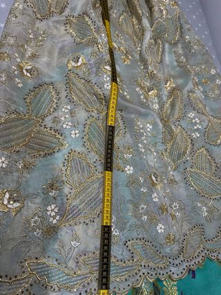 Traje de Fallera Verde niña / adulta turquesa