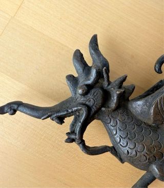 Figura Dragón Vintage Coleccionable Bronce