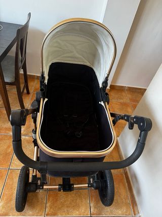 Cochecito bebé 0-6 meses blanco