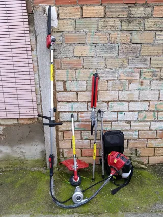 Desbrozadora mochila con accesorios