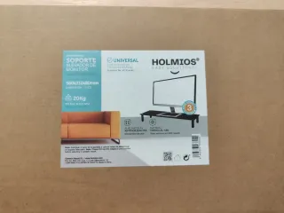 Soporte TV/Monitor Negro Cristal