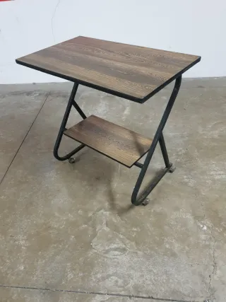 Mesa auxiliar con ruedas. Años 1970. Vintage