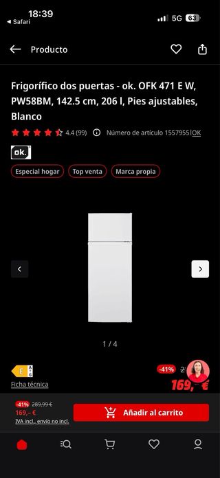 Nevera nueva (comprada en octubre 2025) !!