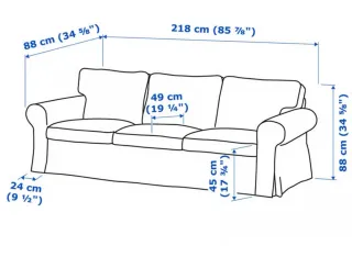 Sofá EKTORP 3 plazas IKEA