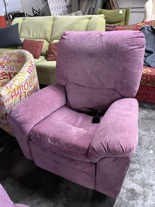 Sillón eléctrico piel de melocotón SEGUNDA MANO