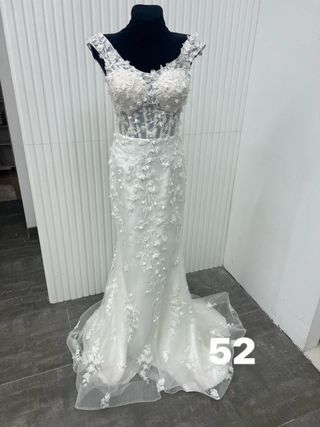 Vestido de Novia Blanco con Brillo