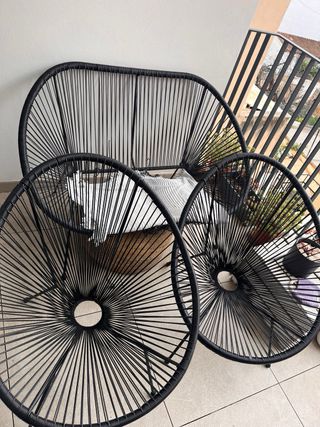 Silla Acapulco Negra (1 o 2)