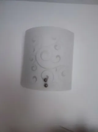 Lámpara de pared cristal y metal