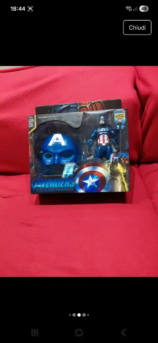 Capitan America Maschera e Action Figure
