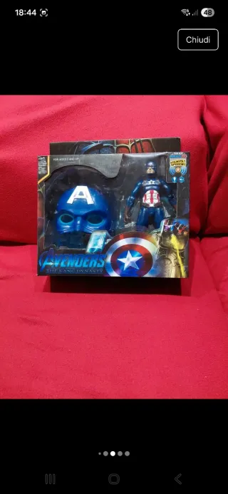 Capitan America Maschera e Action Figure