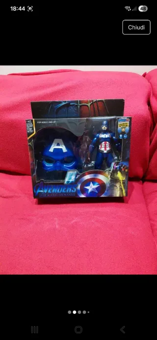 Capitan America Maschera e Action Figure