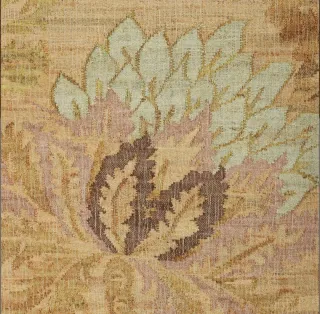 ALFOMBRA DE YUTE Y ALGODÓN CON DISEÑO FLORAL