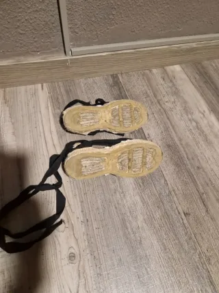 Espardeñas fallero blancas y negras