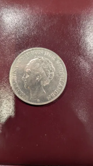 Moeda de prata25 centavos 1951 Holanda