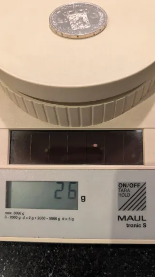 Moeda de prata25 centavos 1951 Holanda