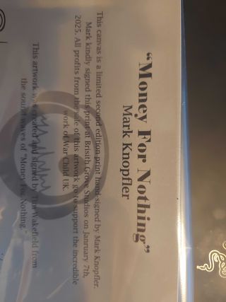 Money For Nothing com Autógrafo de Mark Knopfler