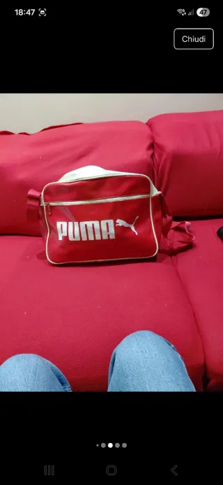 Borsa tracolla Puma rossa