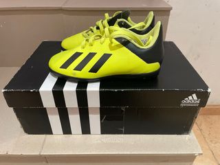 Botas de fútbol Adidas niño amarillas