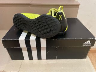 Botas de fútbol Adidas niño amarillas