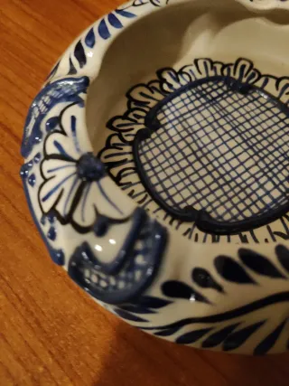 Posacenere fatto a mano decorato