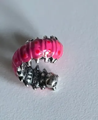 Charm Pandora Bruco Rosa
