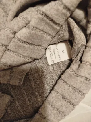 Chaqueta de punto gris mujer