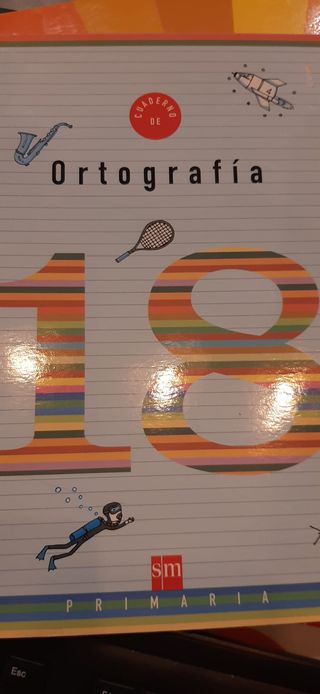 Cuaderno 18 de ortografía. 6 Primaria