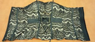 Corsé, corpiño con encaje beige y negro NUEVO