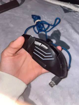 Ratón Gaming Ratomn Negro y Azul