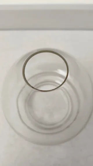 Coppa paralume in vetro trasparente