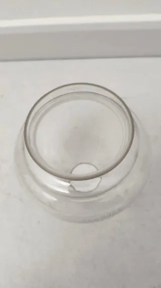 Coppa paralume in vetro trasparente